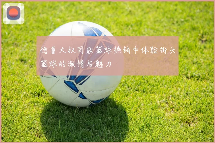 德鲁大叔同款篮球热销中体验街头篮球的激情与魅力